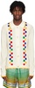 White Intarsia Cardigan