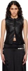 Black Yael Leather Vest