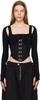 Black Paneled Corset