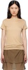 Beige Semi-Sheer T-Shirt