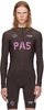 Burgundy PAS Mechanism Pro Long Sleeve Top