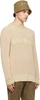 Beige Patches Sweater