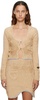 Beige Europa Faux-Fur Cardigan