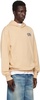 Beige Small Arch Logo Hoodie