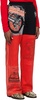 Red & Black Regenerated Graphic Sweatpants