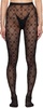 Black Moonogram Tights