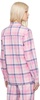 Pink Check Pyjama Shirt