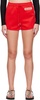 Red Appliqué Shorts