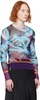 Blue & Purple Floral Long Sleeve T-Shirt