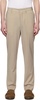 Beige Tropical Wool Trousers