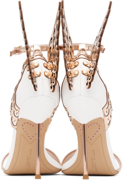 White Evangeline Heeled Sandals