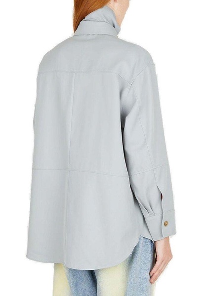 Rejina Pyo Jodie Funnel-Neck Buttoned Shirt