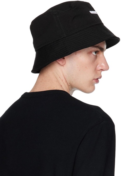 Black Canvas Bucket Hat