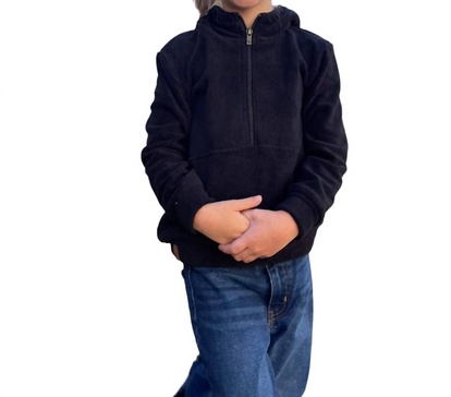 kid’s half zip sweatshirt cozy cutie in new moon