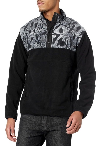 Volcom Men's Error92 Polar Fleece Mock Neck Jacket