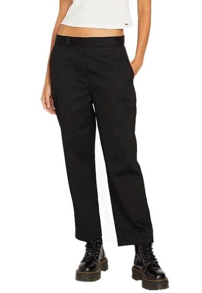 Volcom Women's Lowstone Relaxed Fit Cropped Chino Pant