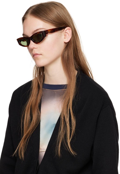 SSENSE Exclusive Tortoiseshell 'The Tilt' Sunglasses