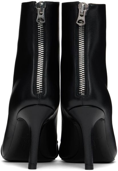 Black Sid Heeled Harness Boots