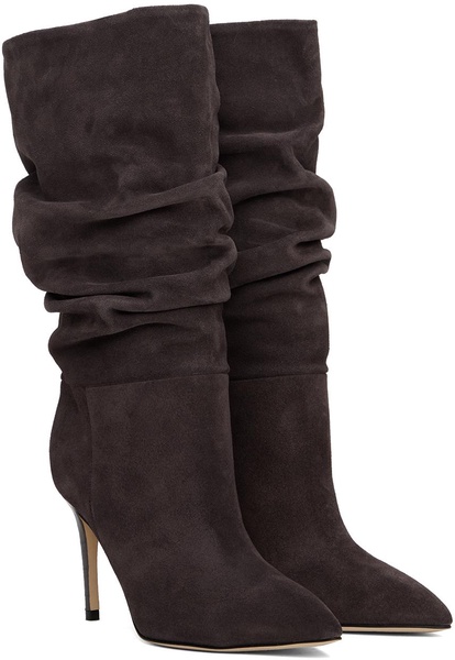 slouchy suede 85mm ankle boots