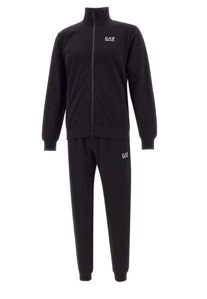 Ea7 Emporio Armani Logo Printed Zipped Track Suit