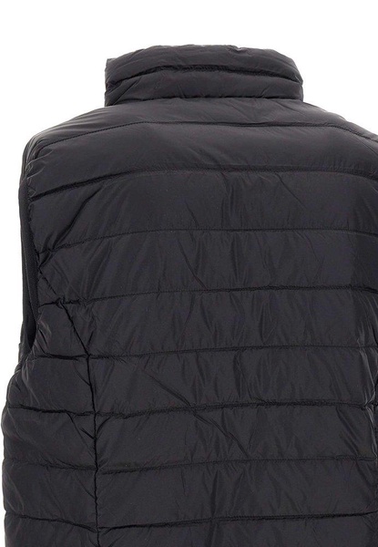 Ea7 Emporio Armani Logo Printed Quilted Padded Gilet