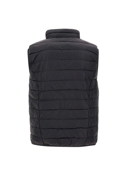 Ea7 Emporio Armani Logo Printed Quilted Padded Gilet