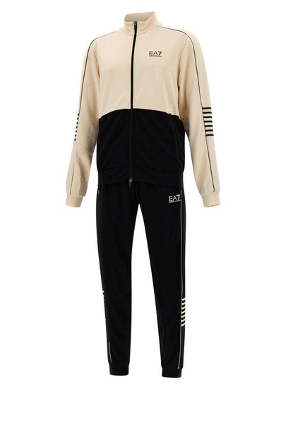 Ea7 Emporio Armani Logo-Printed Zipped Track Suit