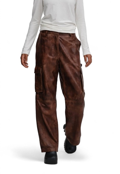 women's talia pants in wax brown