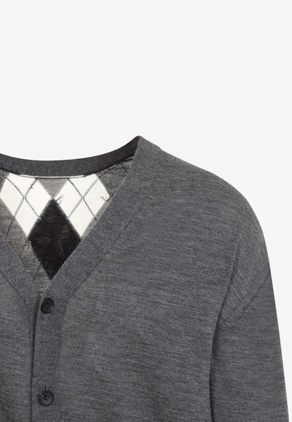 V-neck Wool Cardigan