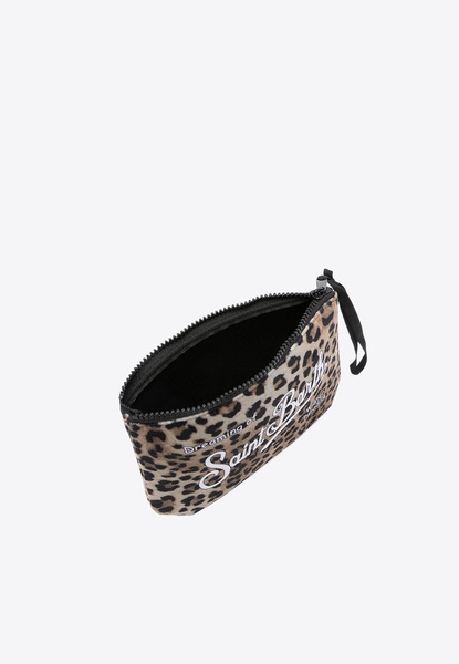 Aline Leopard Print Vanity Pouch