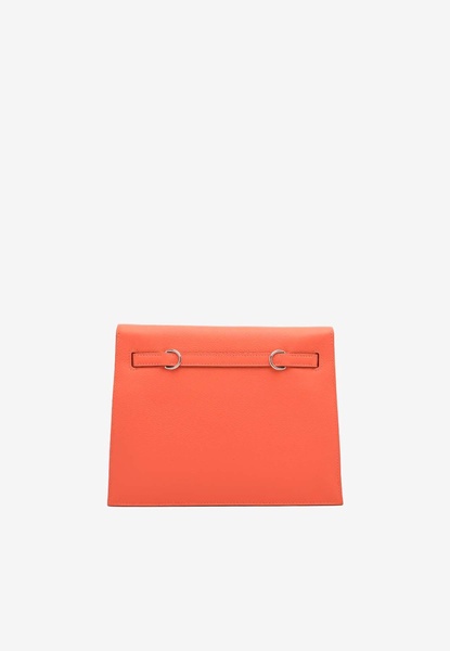 Kelly Danse in Orange Field Evercolor Leather with Palladium Hardware