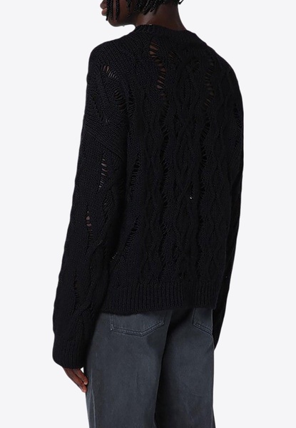 Cable Sonar Wool Sweater