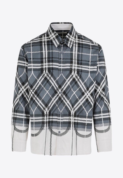 Checked Long-Sleeved Shirt