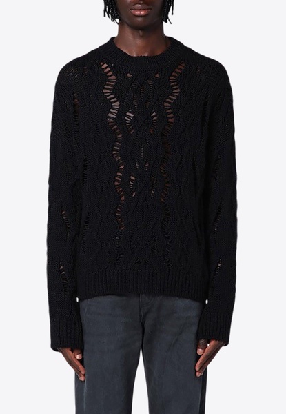 Cable Sonar Wool Sweater