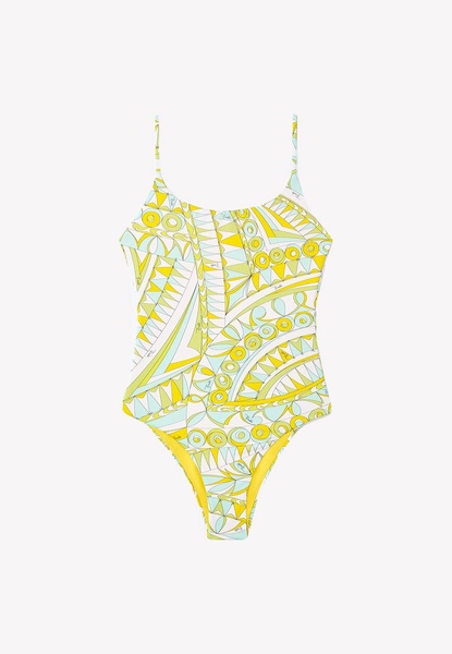 Bandierine Print Reversible Swimsuit