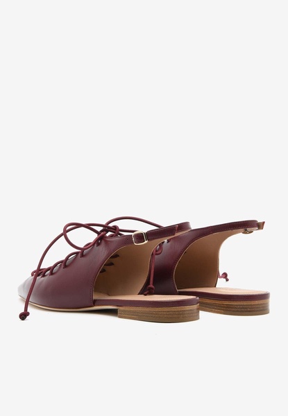 Alia 10 Pointed Flats in Leather