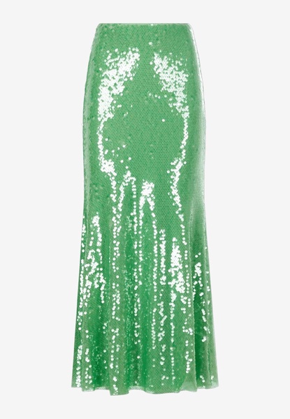 Sequin Flared Midi Skirt