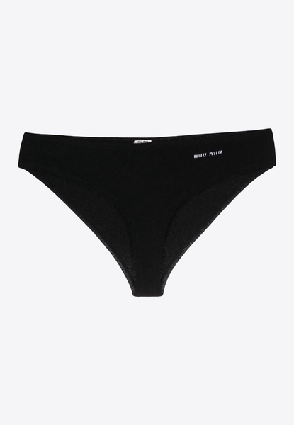 Logo Intarsia Cashmere Panties