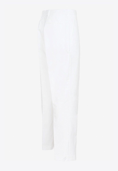 Ankle Slit Detail Cotton Pants