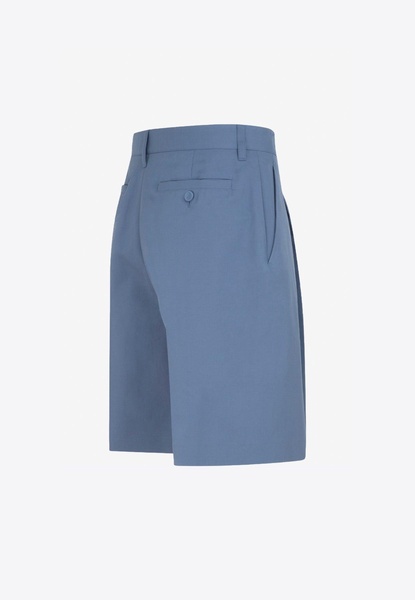 Front-Pleat Chino Shorts