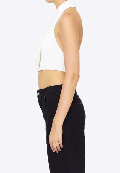 Crepe Cropped Vest Top