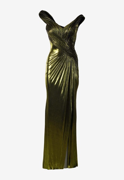 The Astral Sculpted Metallic Gown