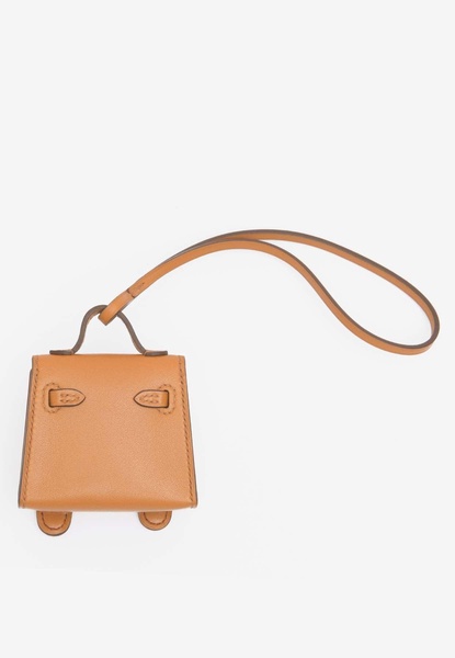 Kellydole Bag Charm in Sable, Orange H, Nata, Brique Butler and Mysore Leather