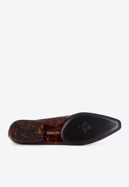 Primula Leopard Print Ballet Flats in Patent Leather