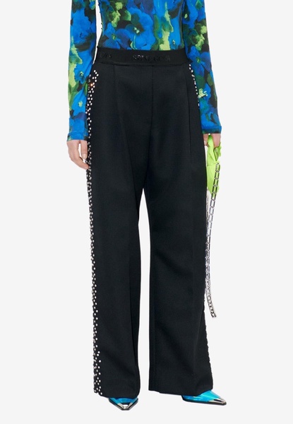 Ciara Crystal-Embellished Pants