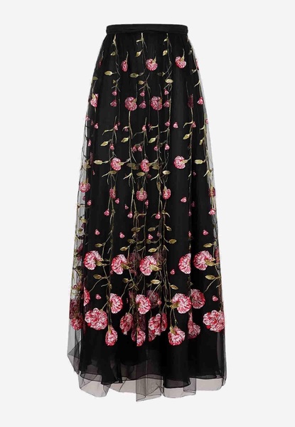 Floral Tulle Maxi Skirt