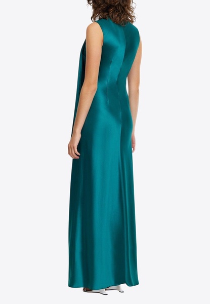 Jeffries Draped Satin Maxi Dress