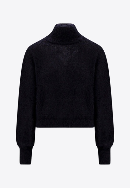 Mohair Blend Turtleneck Sweater