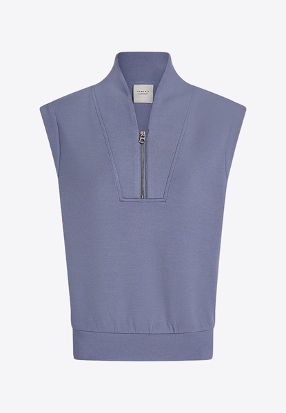 Loretta Half-Zip Sleeveless Sweatshirt