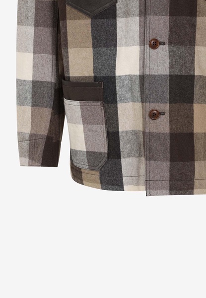 Long-Sleeved Checked Shirt